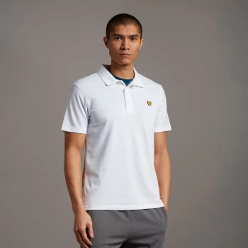Image of Mens Sport SS Polo - White - M