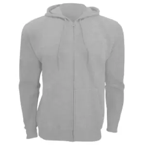 Image of SOLS Mens Seven Full Zip Hooded Sweatshirt / Hoodie (S) (Grey Marl)