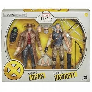 Image of Hasbro Marvel Legends X-Men Old Logan & Hawkeye 2-Pack Action Figure