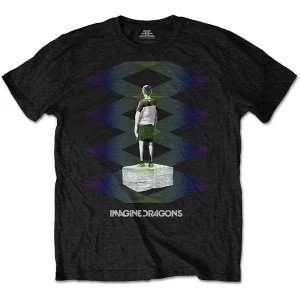 Image of Imagine Dragons - Zig Zag Mens Medium T-Shirt - Black