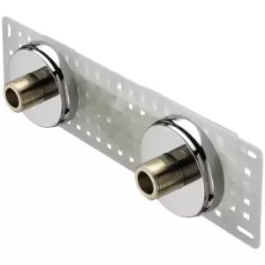 Image of Chrome Wall Mounted pipework Fixings - WMNT11-C - Bristan