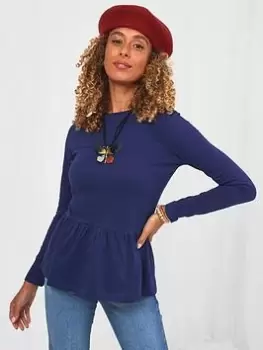 Image of Joe Browns Perfect Peplum Top - Blue Size 18, Women
