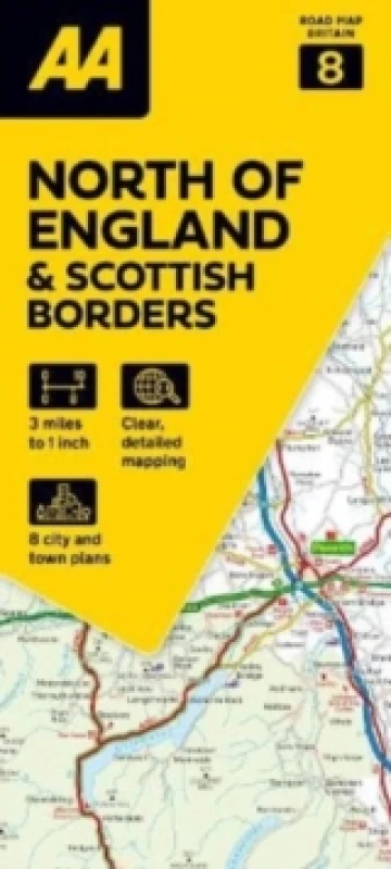 Image of Road Map North England & Scottish Borders 8 Books