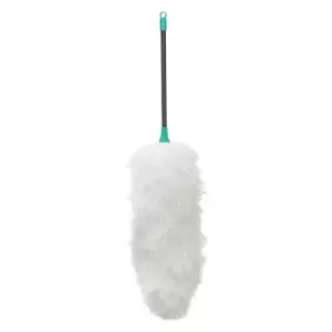 Image of JVL Lightweight Flexible Microfibre Duster with Pole Turquoise/Grey