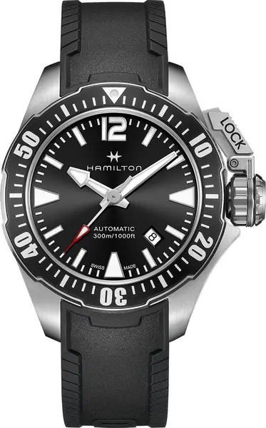 Image of Hamilton Watch Khaki Navy Frogman - Black HM-841