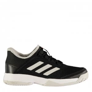 Image of adidas adiZero Club Juniors Tennis Shoes - Black/White