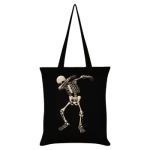 Image of Grindstore Skeleton Dab Tote Bag (One Size) (Black)