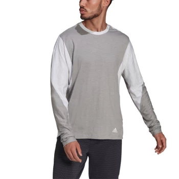Image of adidas Wellbeing Training Long Sleeve Tee Mens - Grey