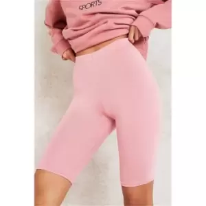 Image of I Saw It First Blush Pink Jersey Cycling Shorts - Pink