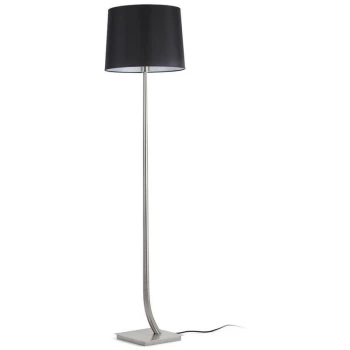 Image of Faro REM - Floor Lamp Round Tappered Shade Black, E27