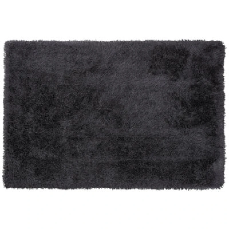Image of Beliani Shaggygy Rug Cide Black 160 X 230 Cm