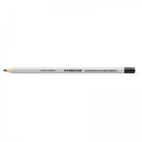 Image of Staedtler Lumocolor Non-Permanent Omnichrom Pencil Black Pack 12 108-9 EXR14407SR