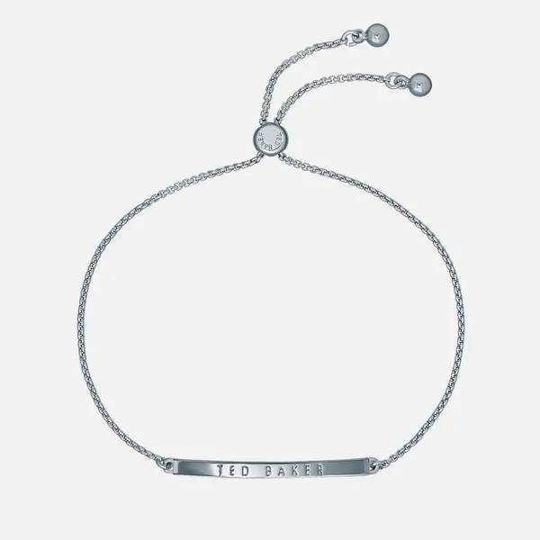 Image of Ted Baker Breenar Baker Bar Silver-Tone Bracelet