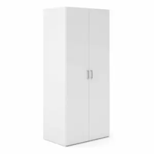 Image of Space Wardrobe With 2 Doors White 1750