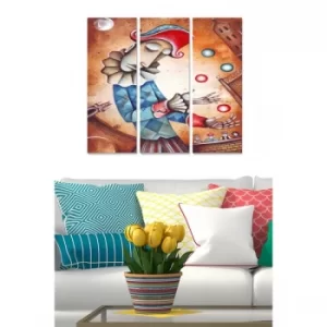 Image of MDF28115698 Multicolor Decorative MDF Painting (3 Pieces)