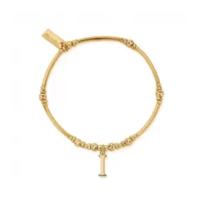 Image of Gold Iconic Initial Bracelet - Letter I