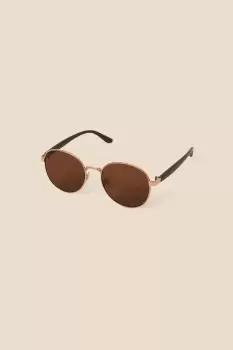 Image of Hammered Metal Frame Sunglasses