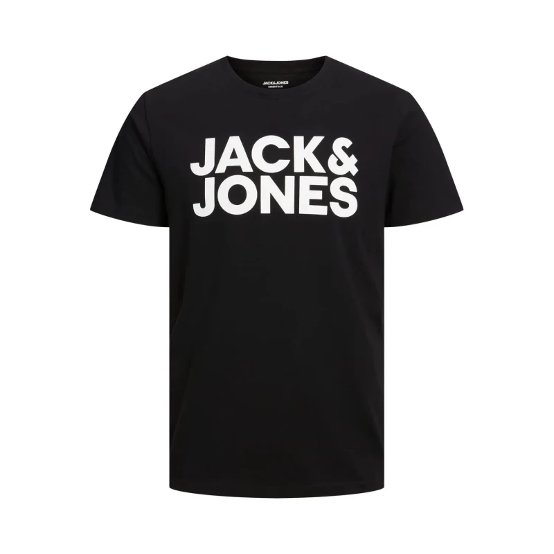 Image of jack & jones Crew Neck T-Shirt with Short Sleeves Black Men XS;S;M