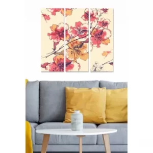Image of MDF102352135 Multicolor Decorative MDF Painting (3 Pieces)