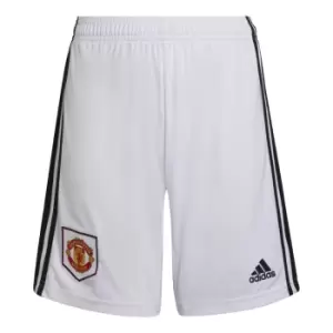Image of 2022-2023 Man Utd Home Shorts (White) - Kids