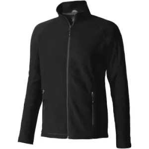 Image of Elevate Mens Rixford Full Zip Polyfleece (S) (Solid Black)