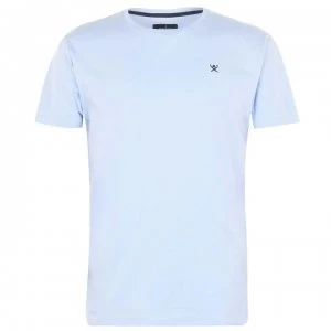 Image of Hackett Hackett Short Sleeve Logo T-Shirt - Chambray564