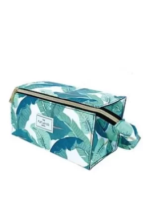 Image of The Flat Lay Co. The Flat Lay Co. Tropical Leaves Open Flat Makeup Box