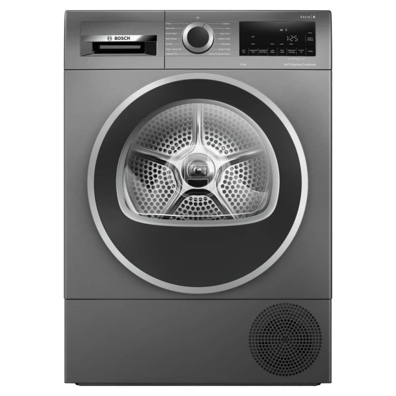 Image of Bosch Series 6 WQG245R2GB 9Kg Heat Pump Tumble Dryer - Graphite - A+++ Rated