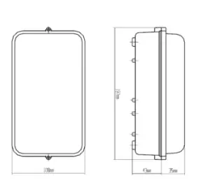Image of KnightsBridge 230V IP54 5W LED Security Amenity Bulkhead C/W M-Sensor Black
