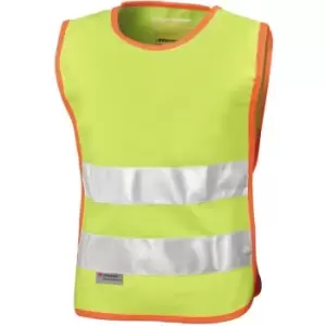 Image of Result Junior Kids Hi-Vis Tabard Jacket / Safetywear (S-M) (Hi-Vis Yellow) - Hi-Vis Yellow