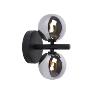 Image of Tycho Retro Wall Light - 2xG9 - Black