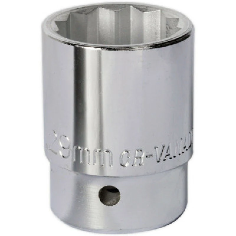 Image of Loops 29mm Forged Steel Drive Socket - 3/4" Square Drive - Chrome Vanadium Socket Metallics