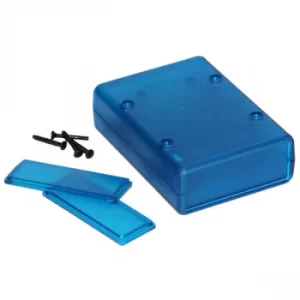 Image of Hammond 1593LTBU Translucent Blue ABS Enclosure 92 x 66 x 28mm