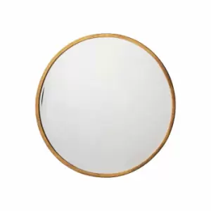 Image of Crossland Grove Biggins Round Antique Gold Wall Mirror - 600 X 600mm