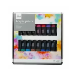 Image of Art Hub 18 Acrylic Paints Set - New And In Stock - Craft Supplies - Childrens Toys & Birthday Present Ideas