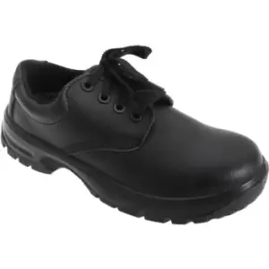 Image of Dennys Comfort Grip Lace Up Safety Shoes (37) (Black) - Black