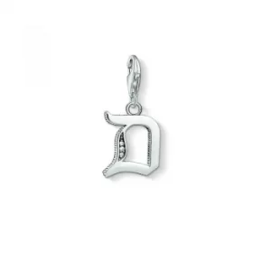 Image of Ladies Thomas Sabo Sterling Silver Charm Club Letter D Charm