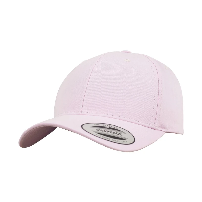 Image of Yupoong Mens Flexfit Classic Curved Snapback Cap in Pink Pink Male One Size