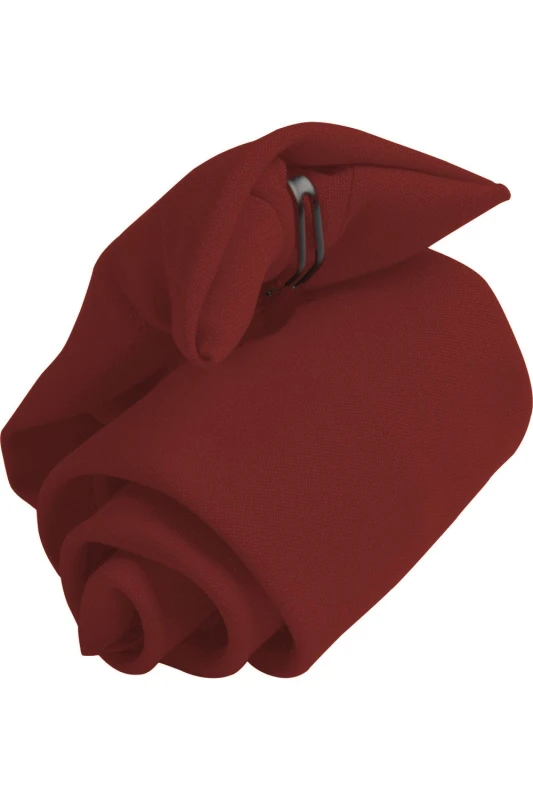 Image of Premier Premier Men Tie - Plain Workwear Clip On Tie Pack of 2 in Burgundy Burgundy One Size Male 5059269153540
