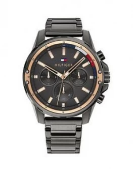 Image of Tommy Hilfiger Grey Choronograph Dial Grey Bracelet Watch