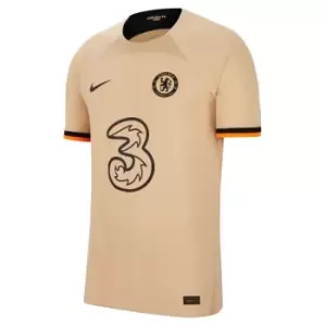 Image of Nike Chelsea FC Third Authentic Shirt 2022/2023 Mens - Beige