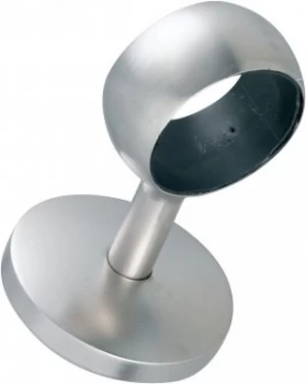 Image of Straight Post Brushed Nickel Handrail Bracket
