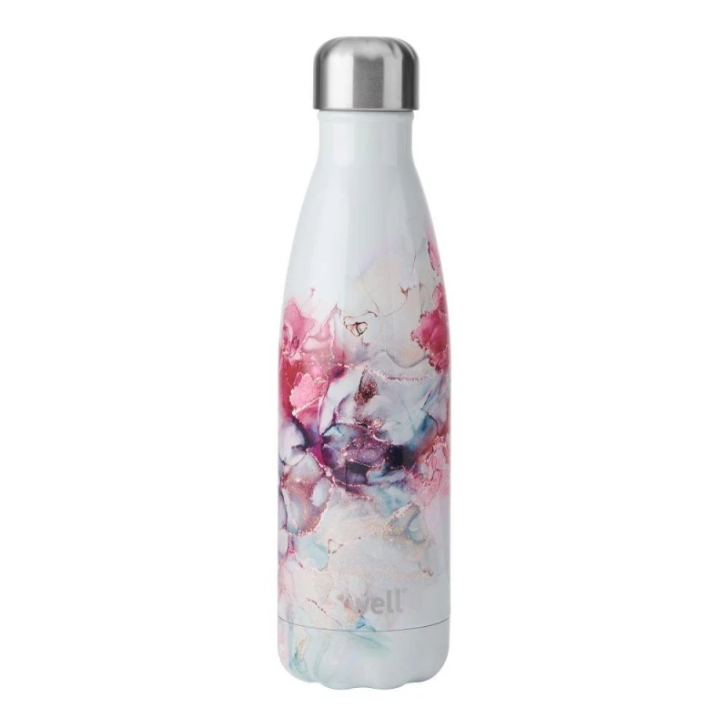 Image of S'well Rose Marble Insulated Water Bottle, 500ml White unisex