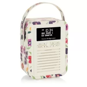 Image of VQ Retro Mini DAB Radio - Emma Bridgewater Wallflower