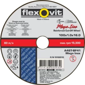 Image of 230X1.9X22.23MM A46T-BF41 Flat Cutting Wheel