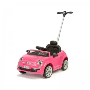 Image of FIAT 500 Push/Ride on car - Pink