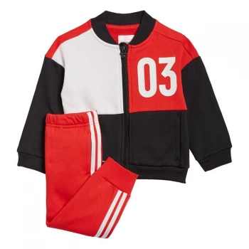 Image of adidas Disney Mickey Mouse Jogger Set Kids - Black / Vivid Red / White
