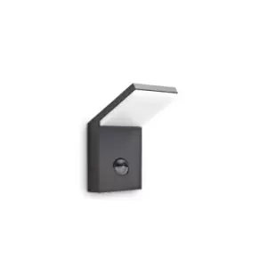 Image of Style Integrated LED Outdoor PIR Wall Lamp 1 Light Anthracite 3000K IP54