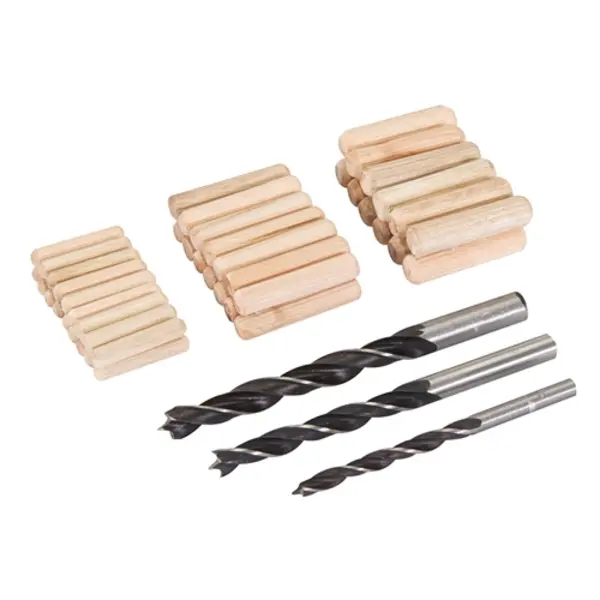 Image of Silverline Dowel & Bit Set 47pce - 6, 8 & 10mm 675264