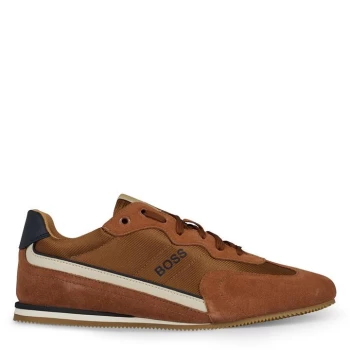 Image of Hugo Boss Rusham Low Profile Trainers Brown Size 11 Men